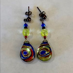 Handcrafted Multi-Colored Earrings